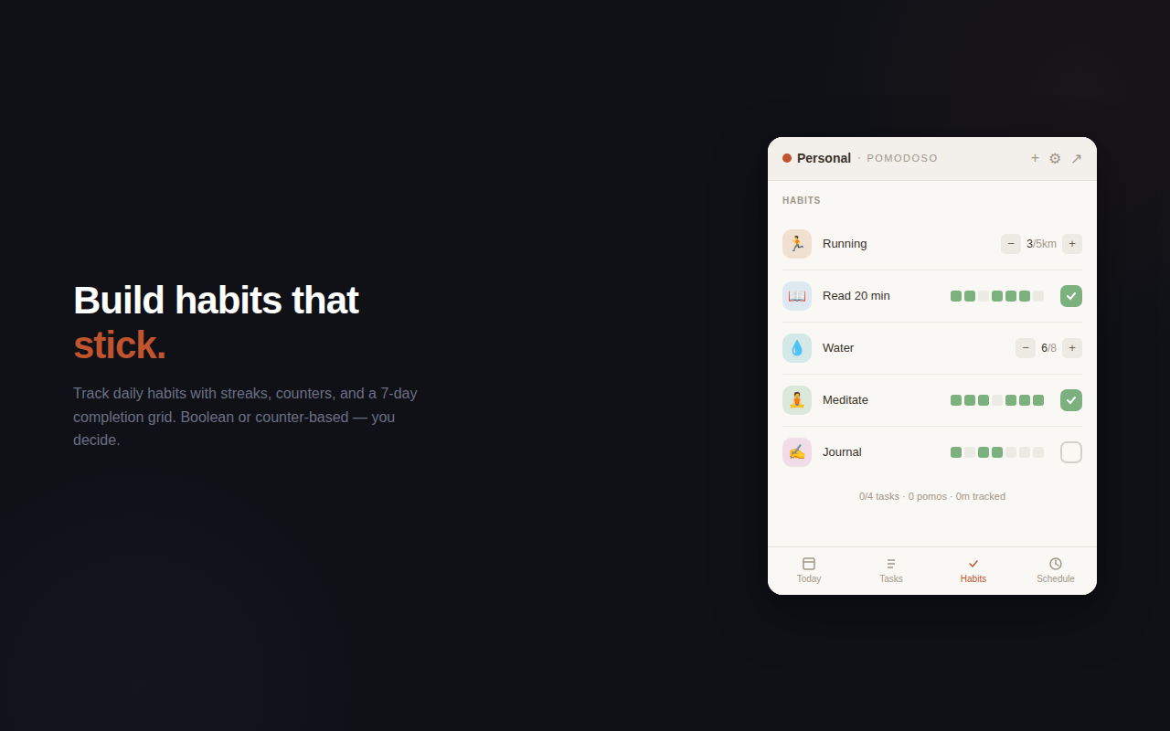Build habits that stick
